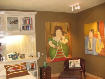 Vue intérieure Fernando Botero Peinture à l'huile